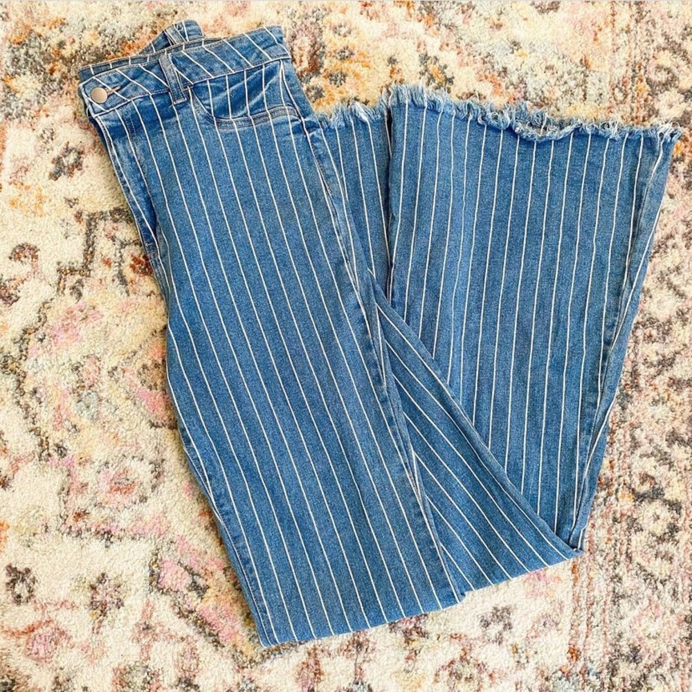Striped Flair Jeans